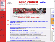 Tablet Screenshot of neue-einheit.com